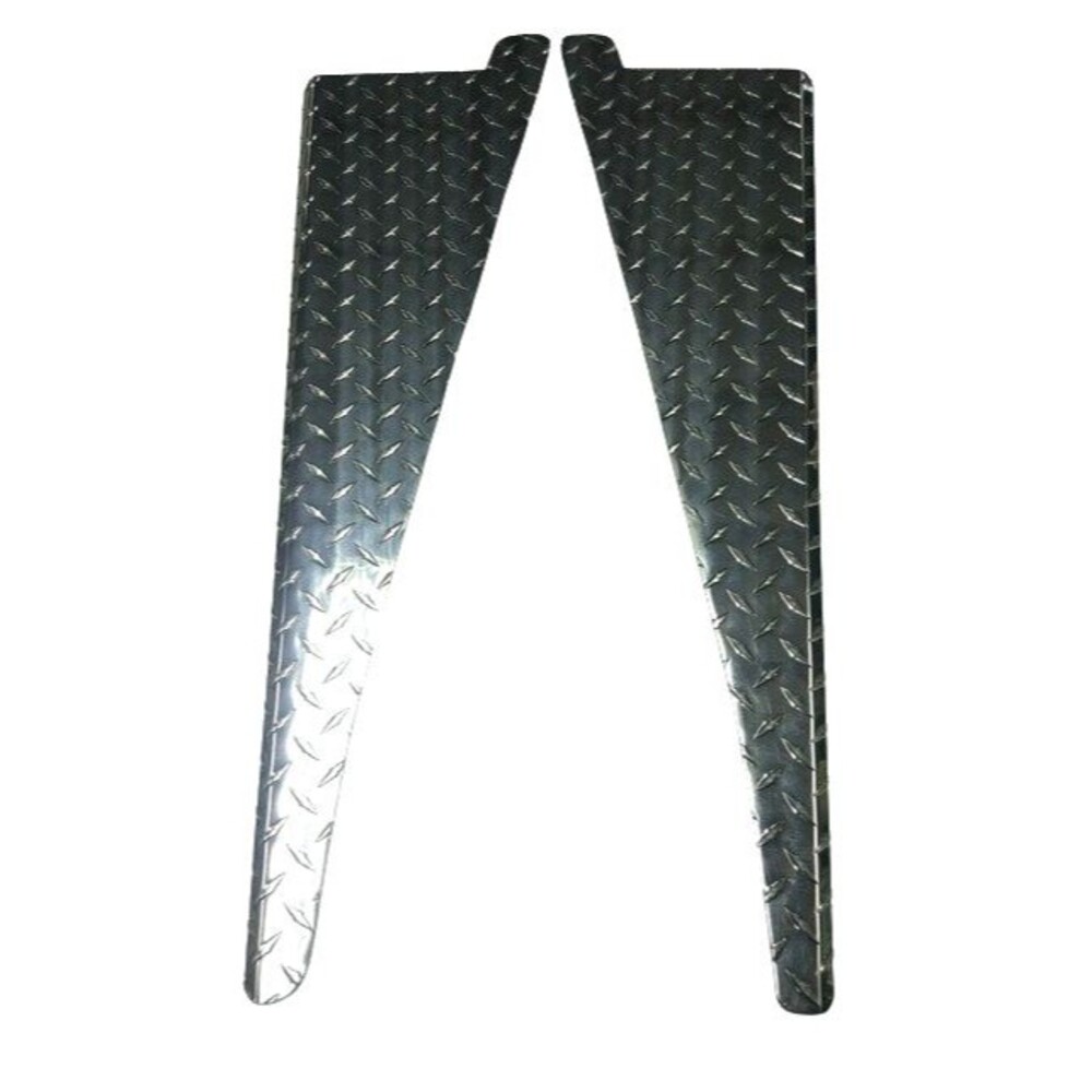 Fits JEEP CJ7 DIAMOND PLATE FRONT FENDER TOP 45° bend 1/2" - Silver